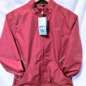 NWT Jacket Athletic Running Women S L Red  Reflective Semi-fitted WT1034